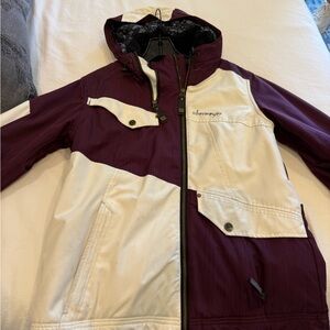 Obermeyer Maroon and Cream Jacket